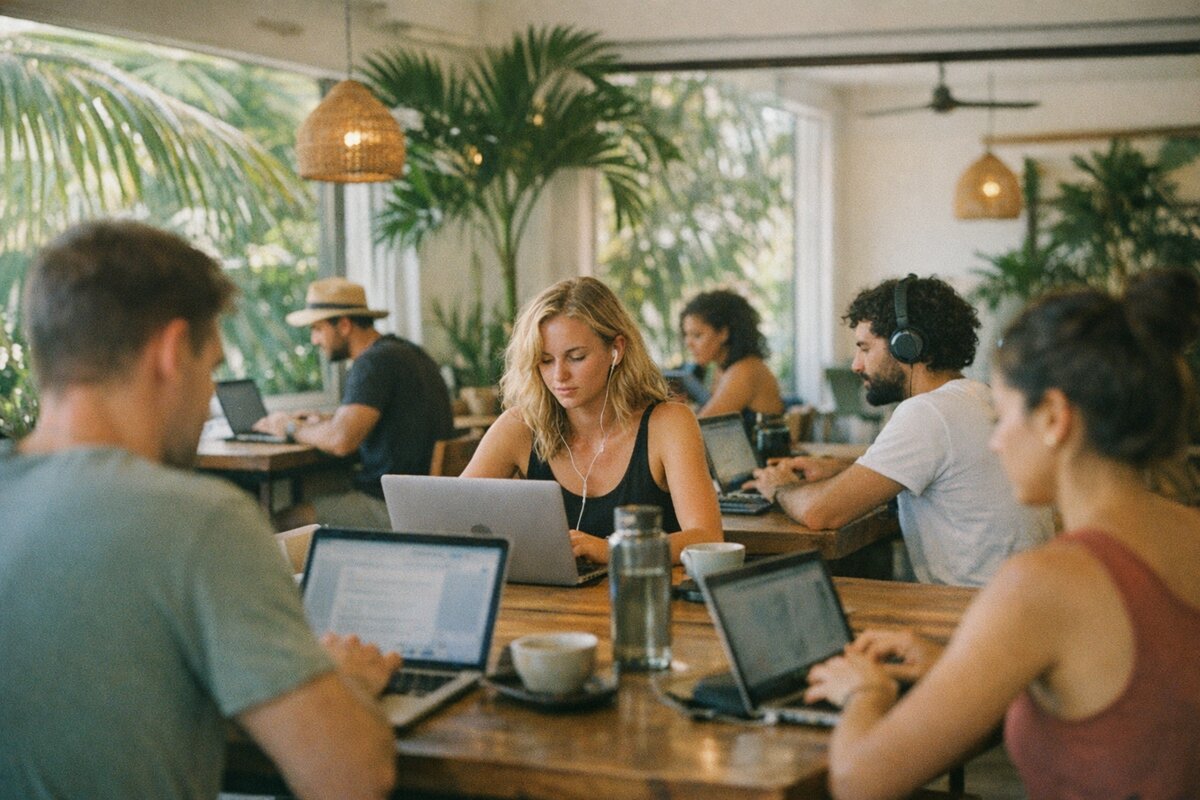 Espacio de coworking equipado con Homenichat